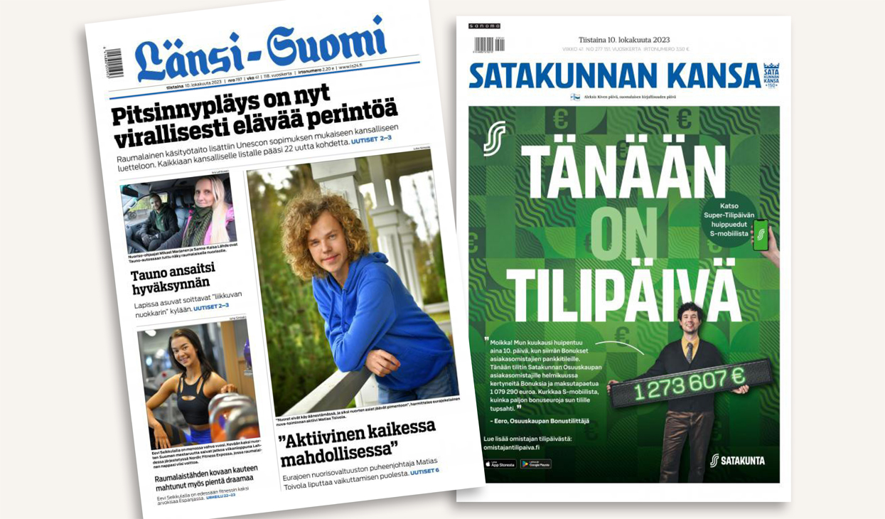 Sanoma Aikoo Yhdistää Länsi-Suomen Ja Satakunnan Kansan Ja Irtisanoa 17 ...